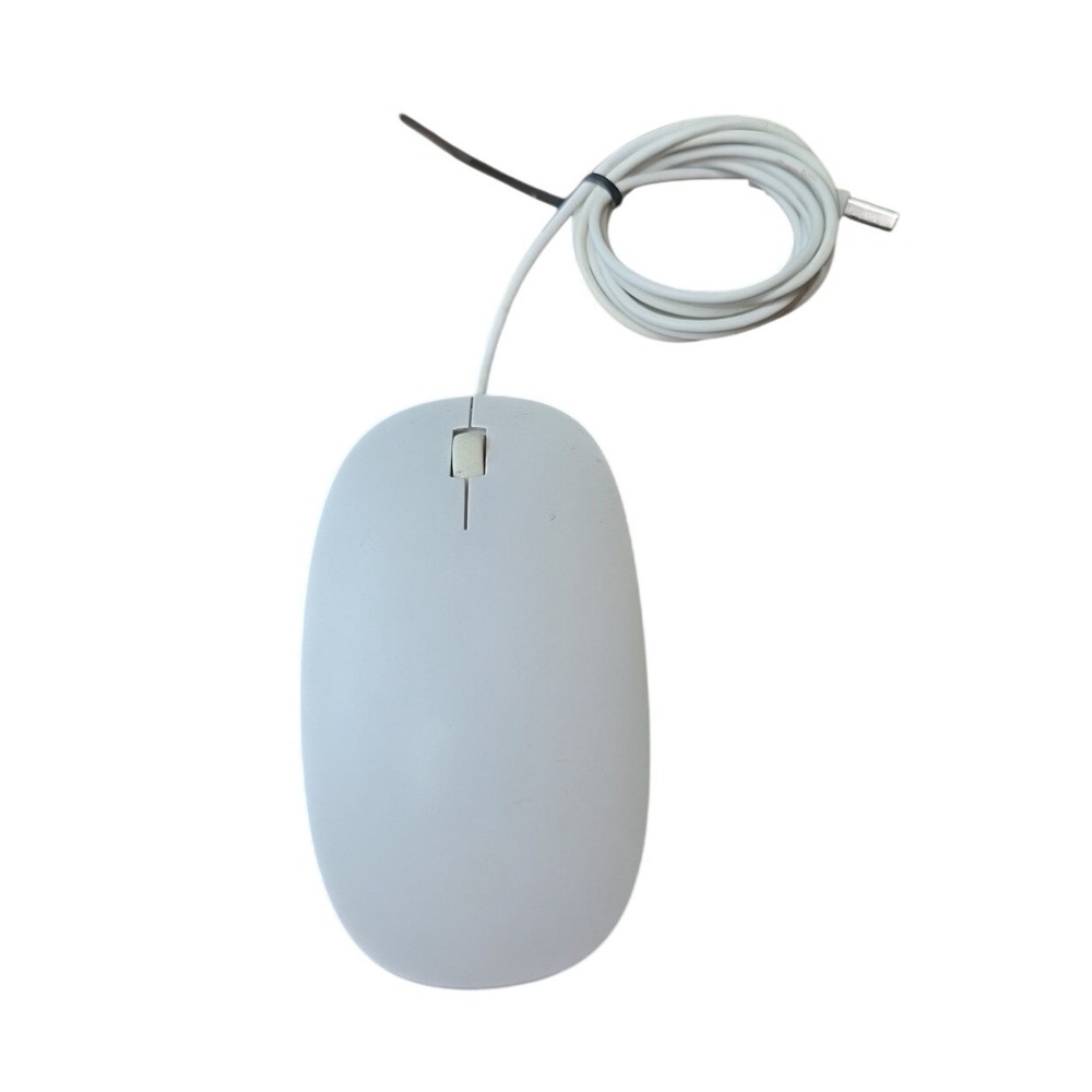 HP White Lifestyle White Wired USB Optical Mouse MODEL TPC-P001M 2 Button F3